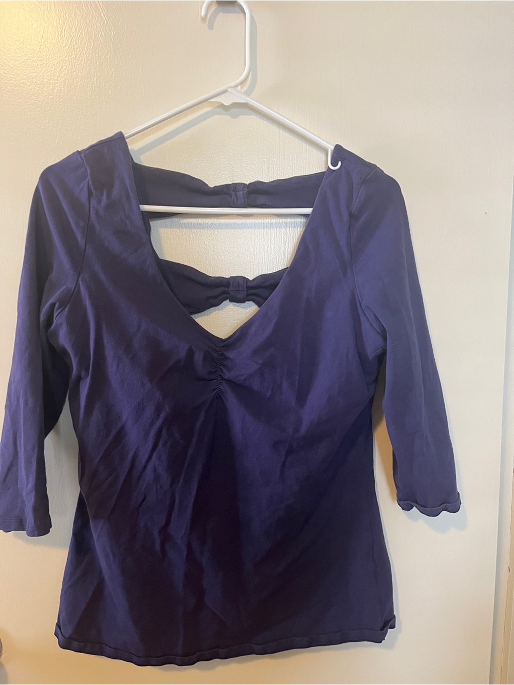 Bra Tops Branded Scoop Neck Sports Bra in Purple